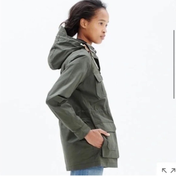 Madewell Penfield waxed rain utility jacket vassan coat mountain parka green - Picture 7 of 9